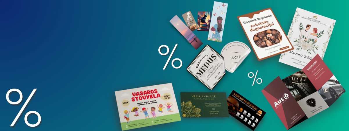 -25% visiems spaudos produktams su kodu: FLEXPRO25